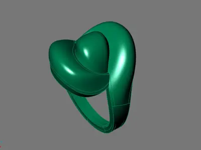 Women Ring Plain Ring Ready STL 3DM Models Womens Rings 3D print model 16