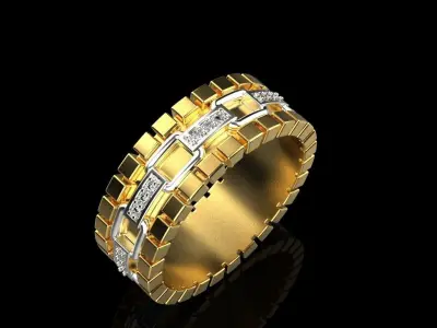 Wedding ring model 312 3D print model