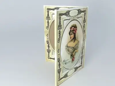 Ivory Valentine Edwardian Deskette Free 3D model
