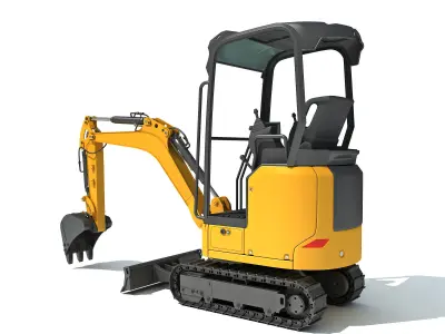 Mini Excavator 3D model
