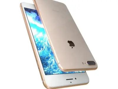 Apple iPhone 8 Plus Gold 3D model