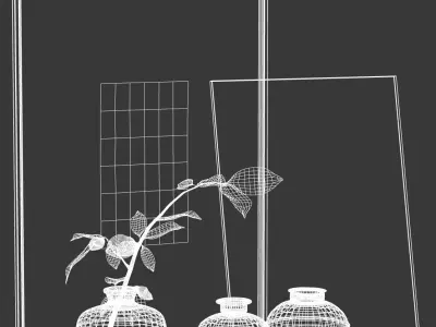 RH Vintage Indian Iron Vessel Collection  Low-poly 3D model