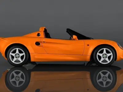 Lotus Elise 1999  Low-poly 3D model