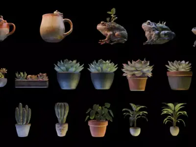 Indoor Greenhouse Garden Megapack 3D print model