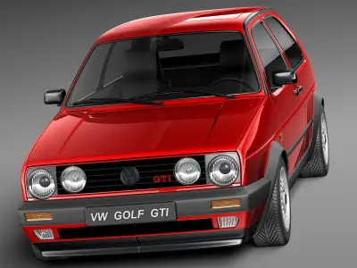 Volkswagen Golf GTI mk2 1983-1992- 3D model