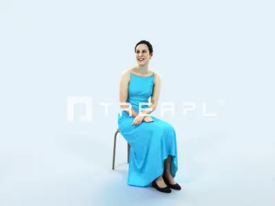 SAG07 6X Sports Beach Running Jogging Man Woman 002 Low-poly 3D model