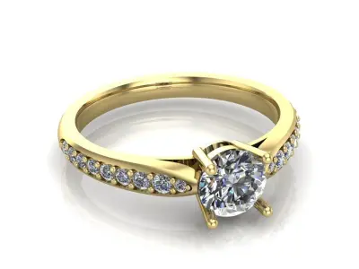 Engagement rings 3D print model order