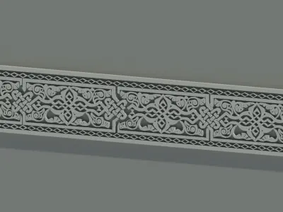 Disney inspired Restaurant Marrakesh Revit 3D Macron Pattern 3D model