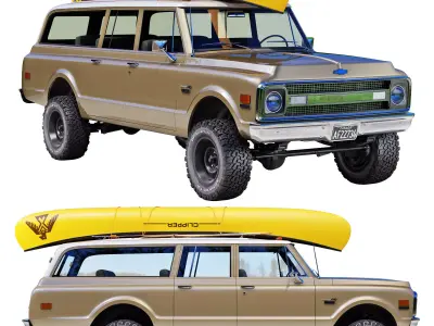 Chevrolet suburban 1970 3D model