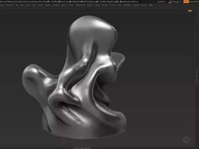 Modern Abstract Decorative sculpture 3d print model 36 3D print model