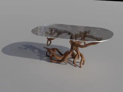 Organic roots Coffee Table 3D model