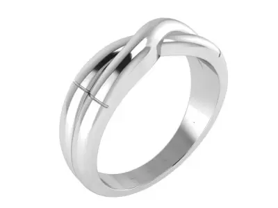 Twisted Band Ring 3200 Free 3D print model