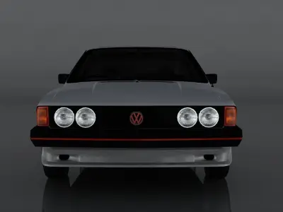 Volkswagen scirocco s Low-poly 3D model