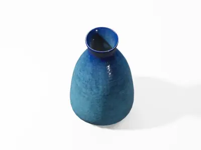 Vase Long PBR 4K textured Low-poly 3D model