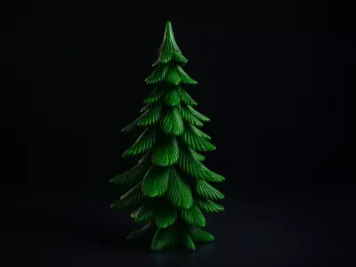 Christmas Tree Festive Evergreen Decor for Holiday Display 3D print model