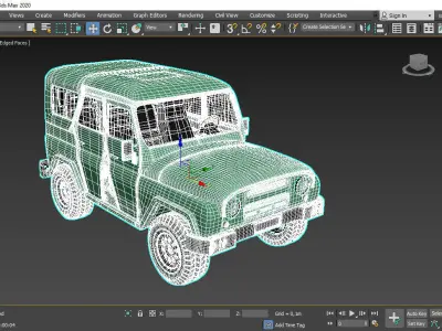 uaz  hunter 3d model 3D model
