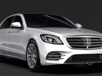 Mercedes Benz S 500 Lang AMG Line V222 2018 3D model