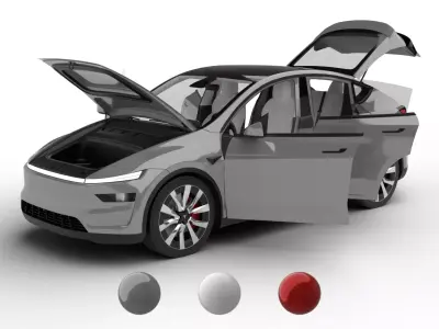 Tesla Model Y 2025 HQ 3d model 3D model
