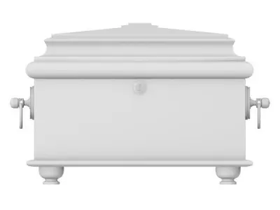 Decorative Wooden Box 3D model