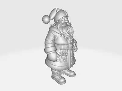 Festive Santa Claus Figure Holiday Decor Christmas Ornament  3D print model