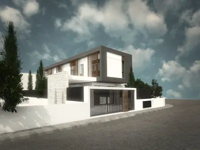 LAZ17 modern house in cyprus 3D model