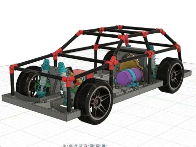 Fully 3d printed RC 3D print model