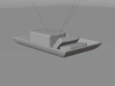 Sliced Butter on a Plate Free 3D model