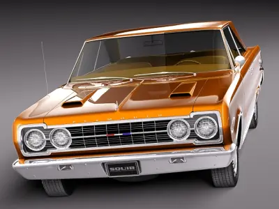 Plymouth GTX -1967 3D model
