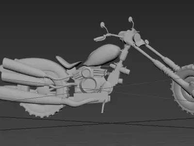  motorcycle locomotive   automobile Harley motorcycle Harley 3D print model