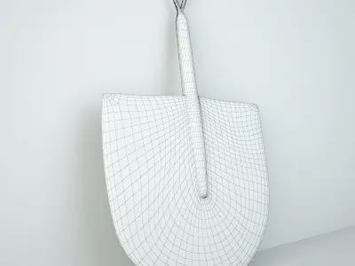 African Handwoven Fan 24 3D model