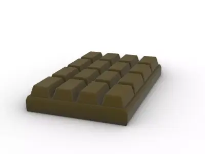 chocolate bar Free 3D print model