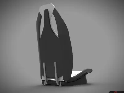 car seat 3D model 6