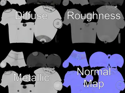 Massage Gun D Model Pack Low-poly 3D model