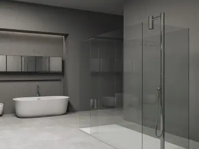 Bathroom furniture set Bespoke 5 3D model