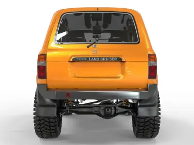 Toyota land cruiser serie 80 1997 Off Road  3D model