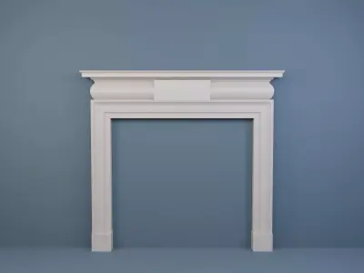 Georgian style fireplaces series No6 3D model