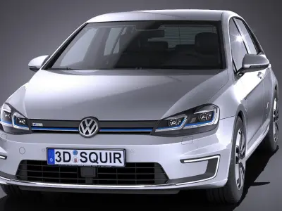 Volkswagen e-Golf 2017 3D model