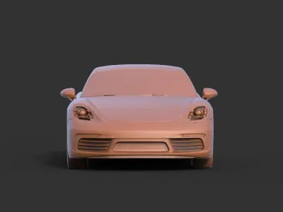 Porsche 718 Cayman 3D print model