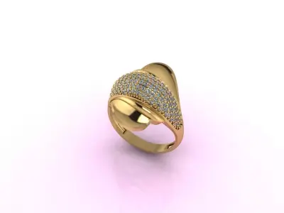 Women Ring 3D print model 13