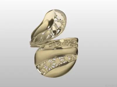 Fusion Ring Light Weight 3D print model