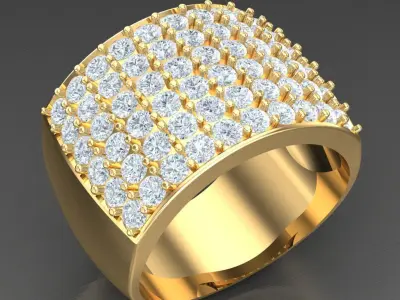 Luxury Men Rings Designs 6MR073 3D print model