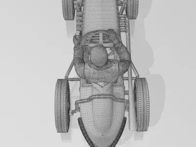 Midget Racer ready to print 3D print model