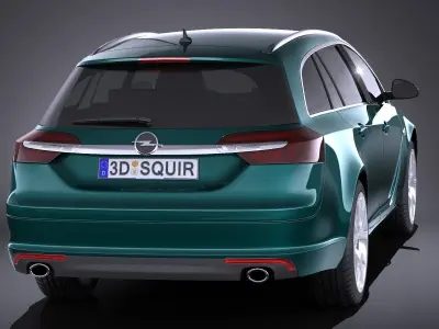 Opel Insignia sports tourer 2015 VRAY 3D model