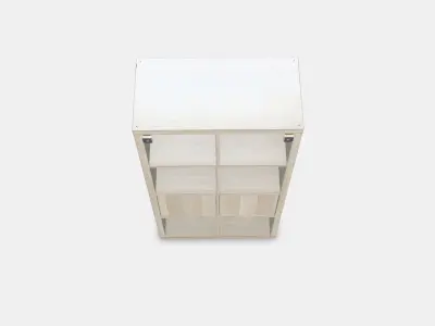 KALLAX Shelving unit with doors 5 3D model