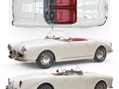 Alfa Romeo Giulia Spider 1964 3D model