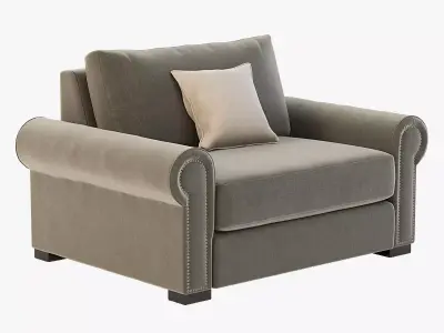 Lebanon Modular Sectional Sofa Lounge Chair 3D model