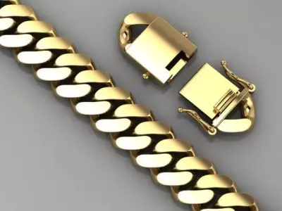 Bracelets chain 2 3D print model