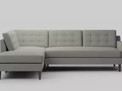 Drake Mid Century Sectional Set 3D model