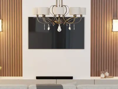 Room interior isometric 3D model