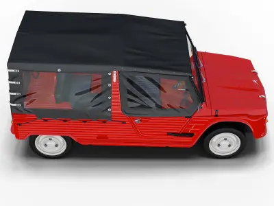 Citroen Mehari with cover 3D model